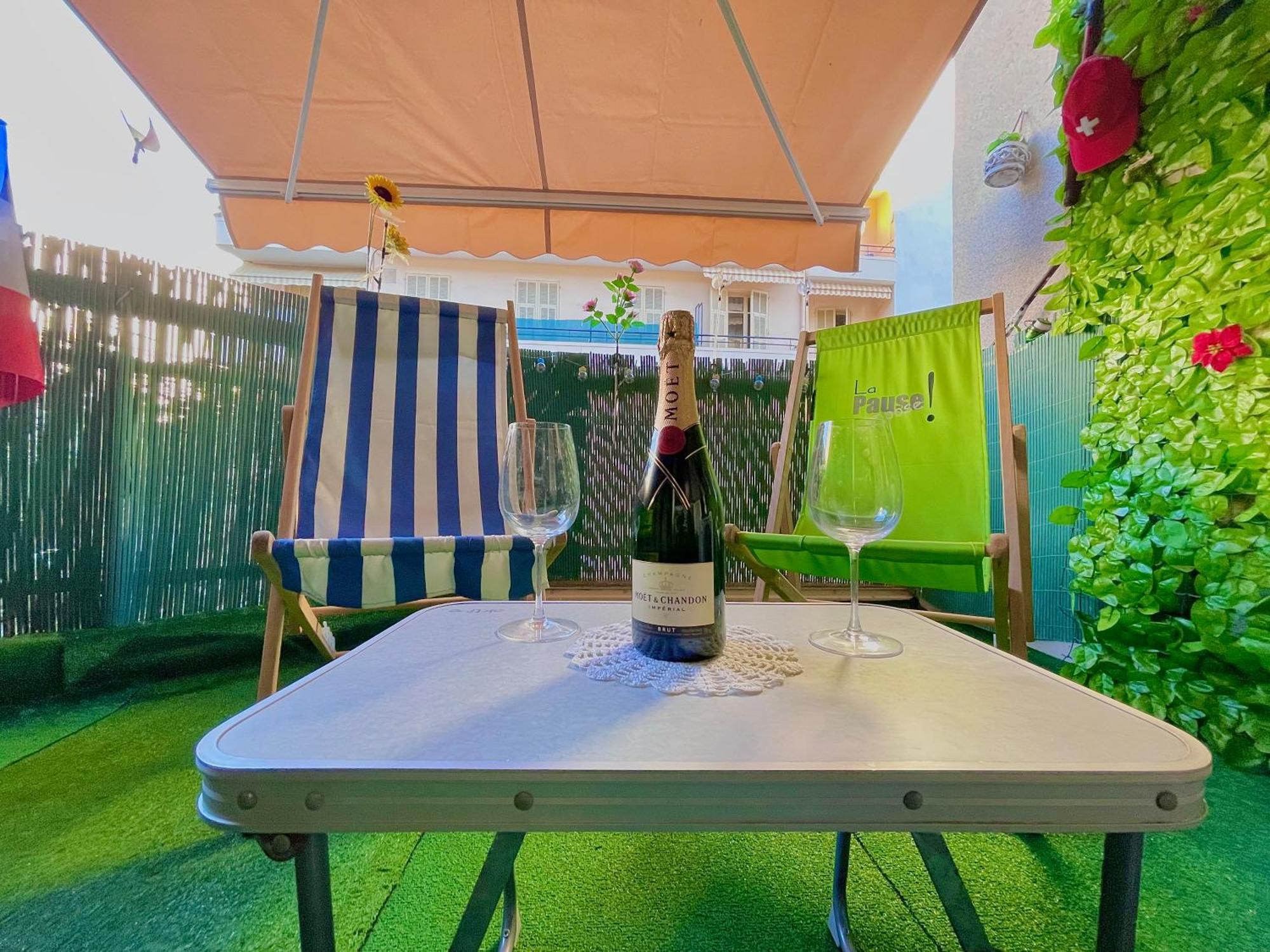 Confortable Studio A Nice Centre Cote Plage Bel Terrasse Paddle المظهر الخارجي الصورة