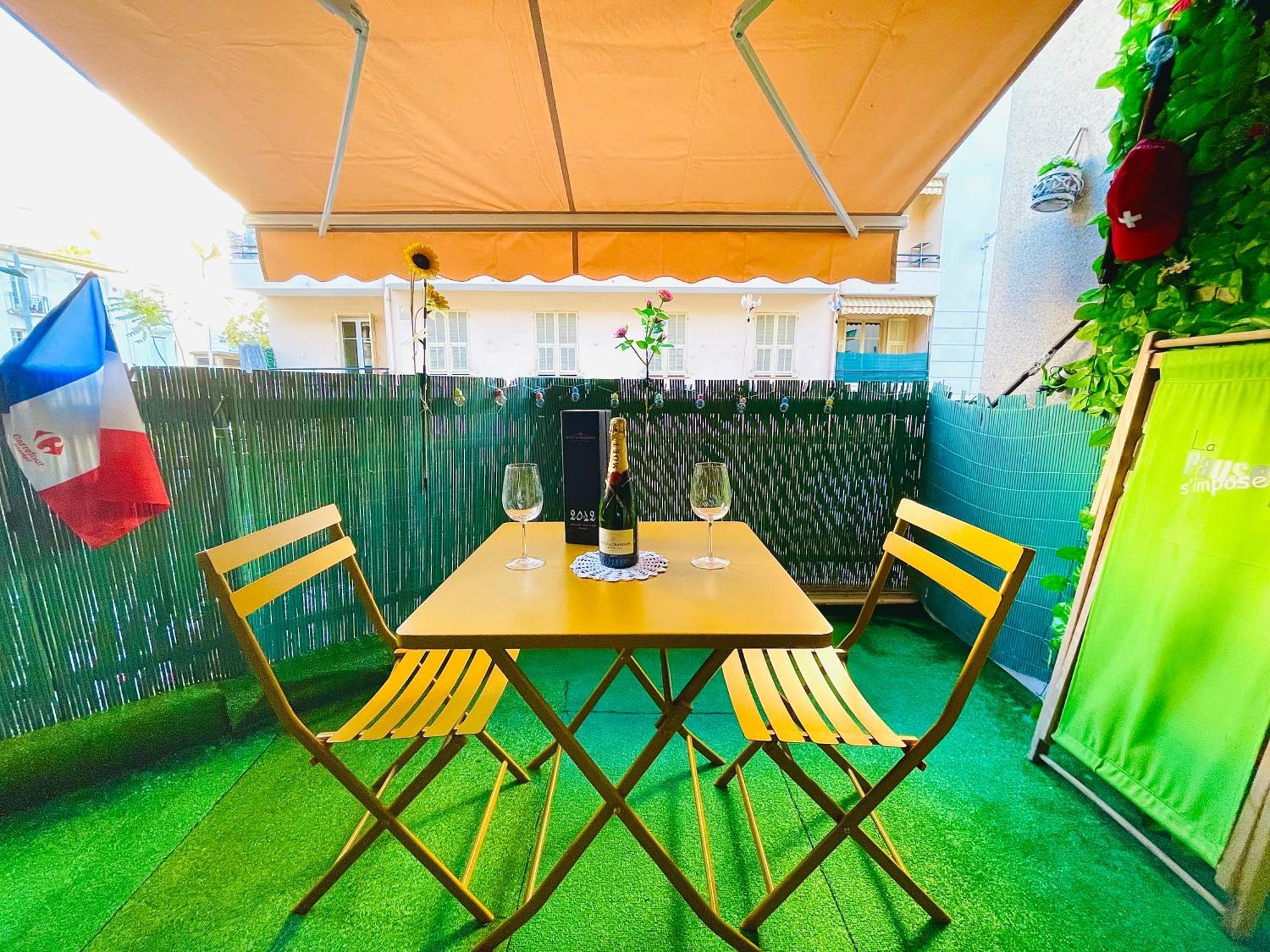 Confortable Studio A Nice Centre Cote Plage Bel Terrasse Paddle المظهر الخارجي الصورة