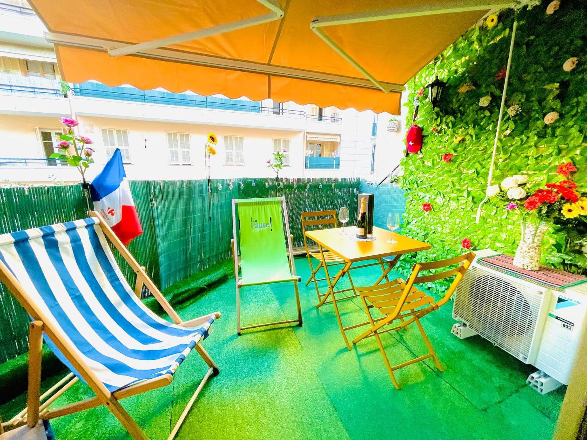 Confortable Studio A Nice Centre Cote Plage Bel Terrasse Paddle المظهر الخارجي الصورة