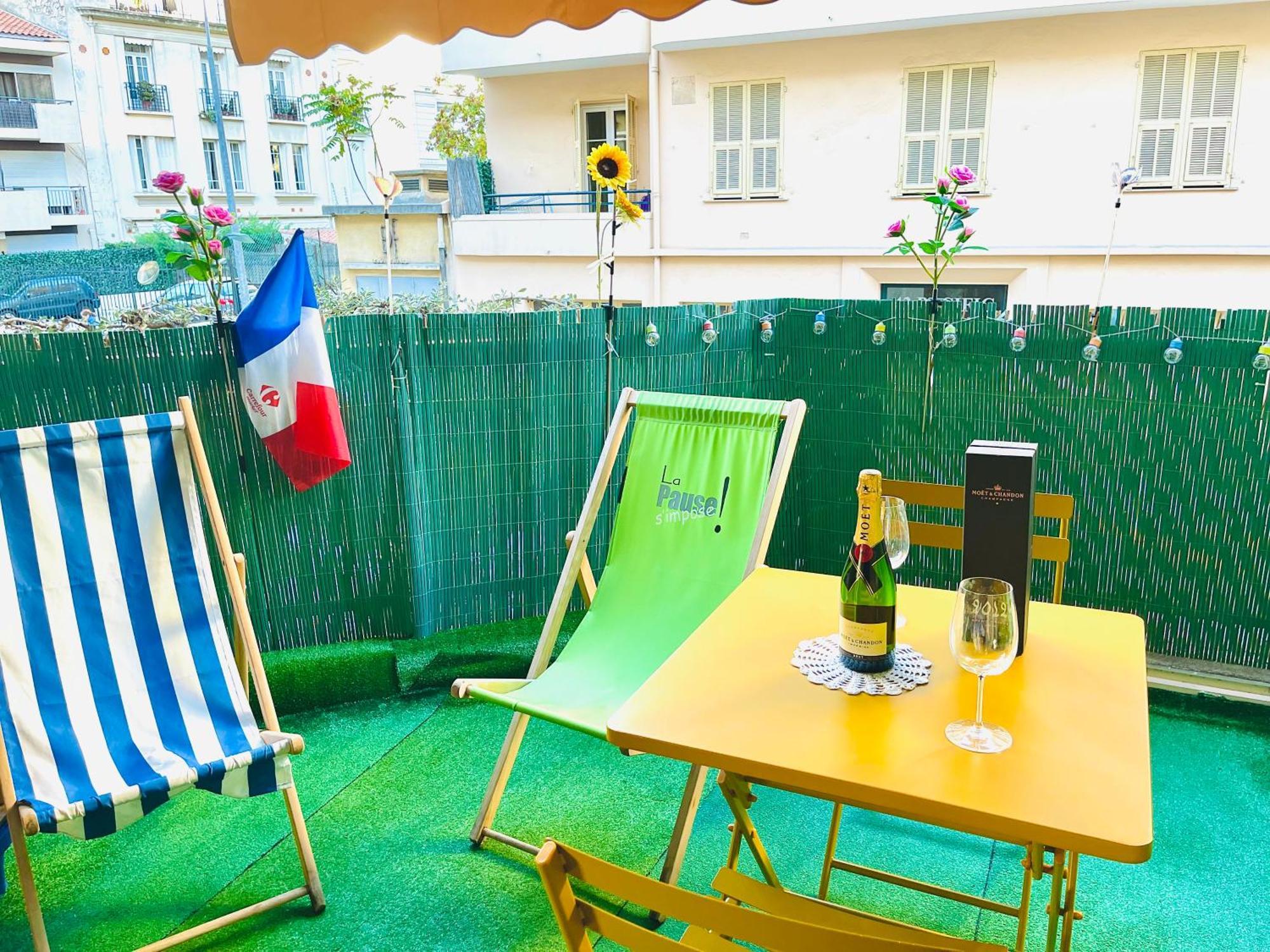 Confortable Studio A Nice Centre Cote Plage Bel Terrasse Paddle المظهر الخارجي الصورة