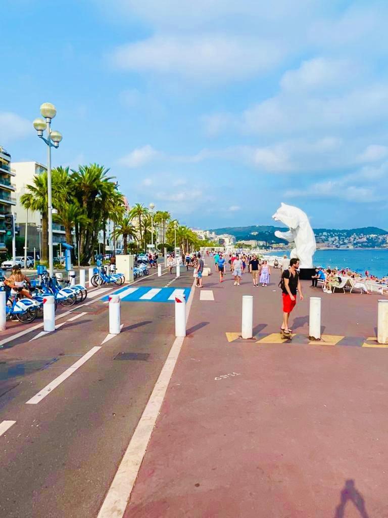 Confortable Studio A Nice Centre Cote Plage Bel Terrasse Paddle المظهر الخارجي الصورة